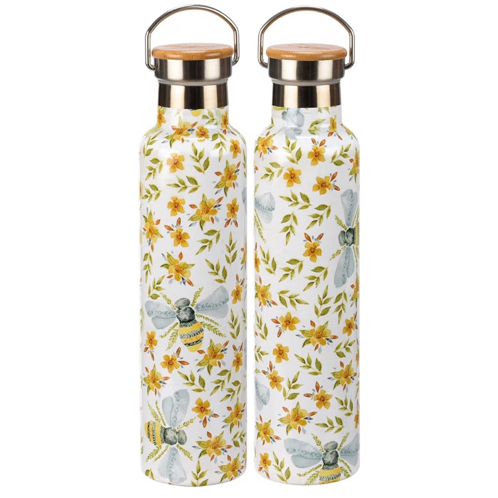 Stainless Steal Tumbler - Bee and Floral Design, 25oz — Primitives By Kathy - Picture 6 of 13